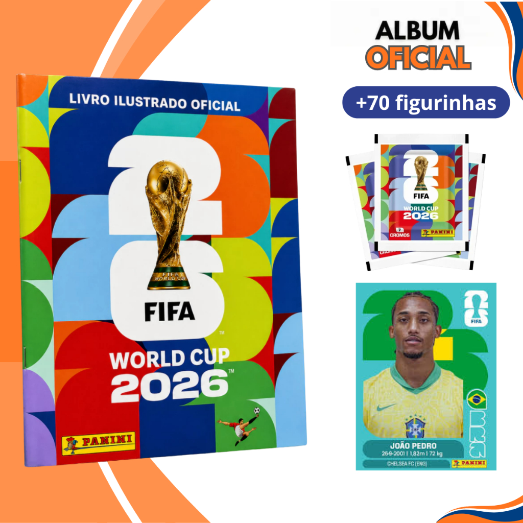 Album Oficial Copa do Mundo 2026 Complete seu álb