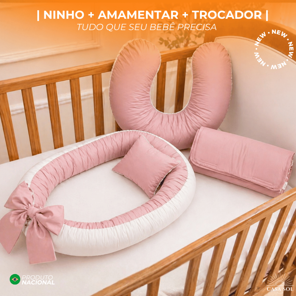 NINHO REDUTOR | ALMOFADA AMAMENTAÇÃO | TROCADOR 