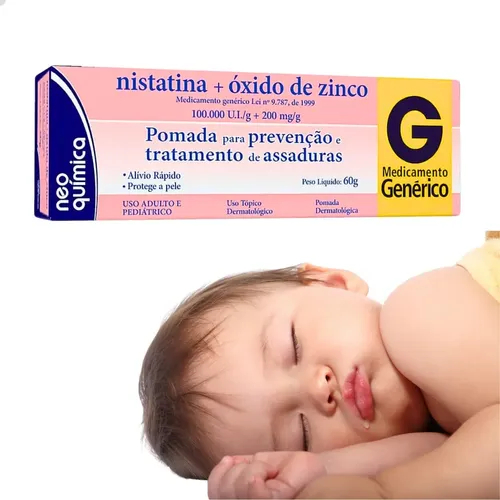 Pomada para Assadura Nistatina + Ox de Zinco ̵