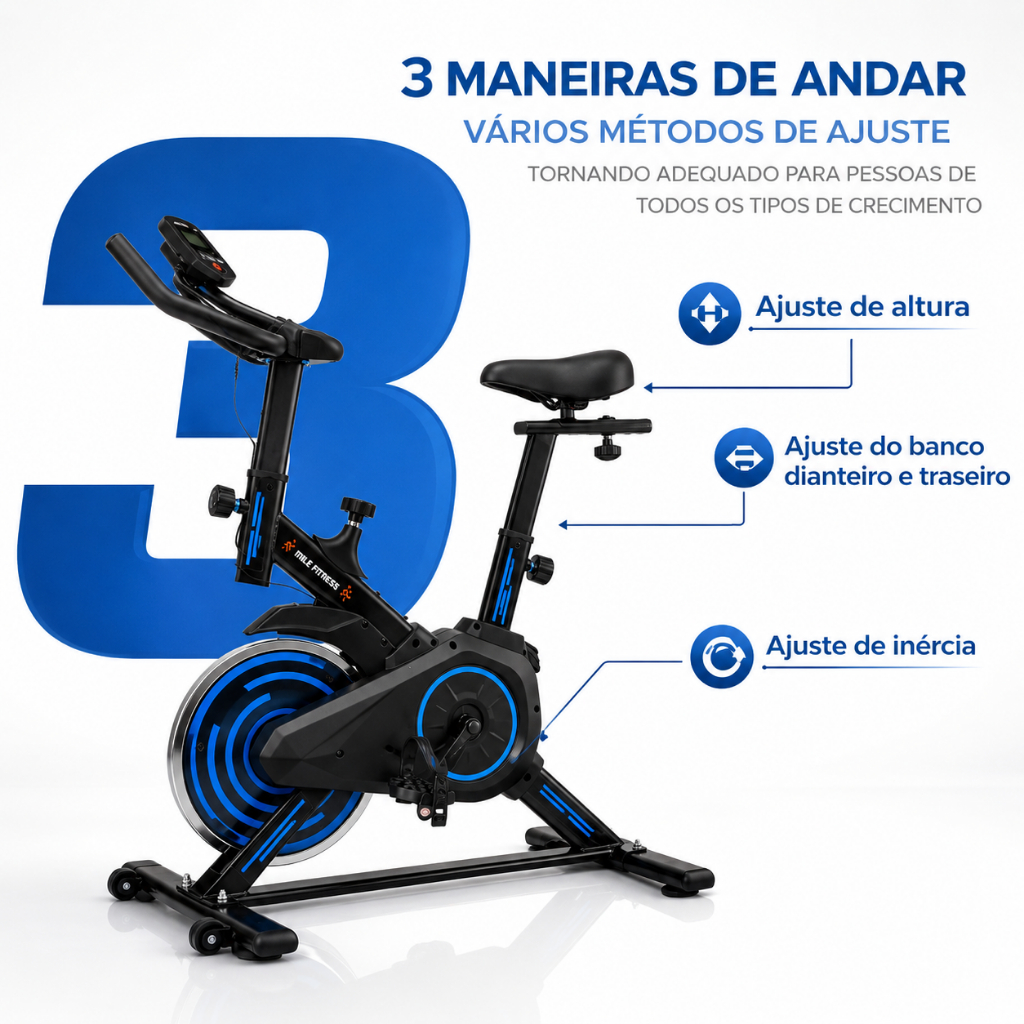 Bicicleta Bike Ergometrica Spinning Academia Fitne