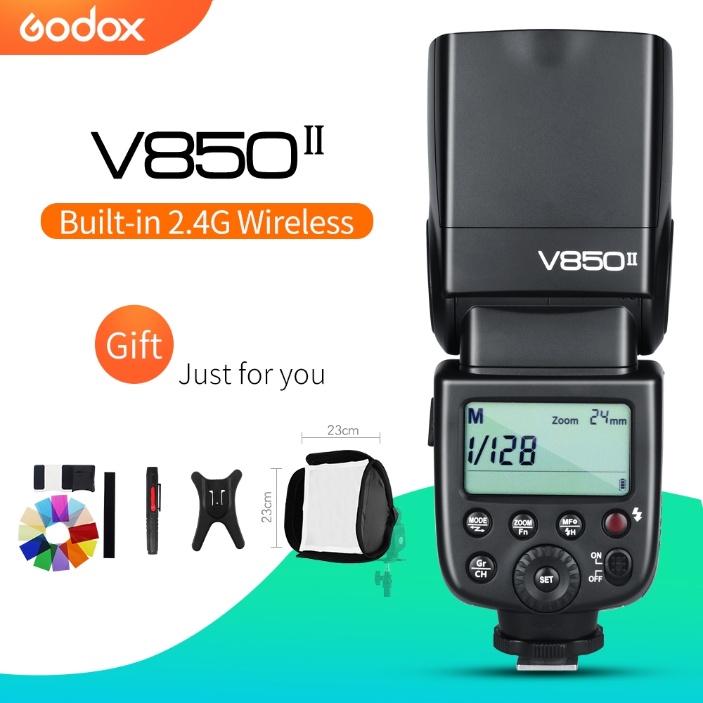 Godox V850II Sistema X Sem Fio 2.4G GN60 Integrado
