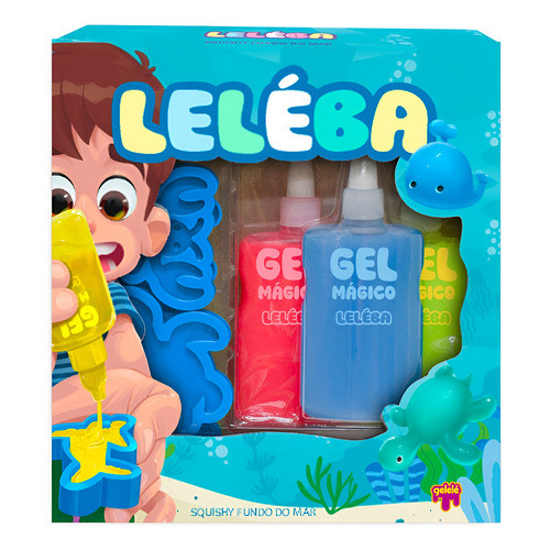 Leléba Fazer Gel Mágico Slime Gelelé Forminha F