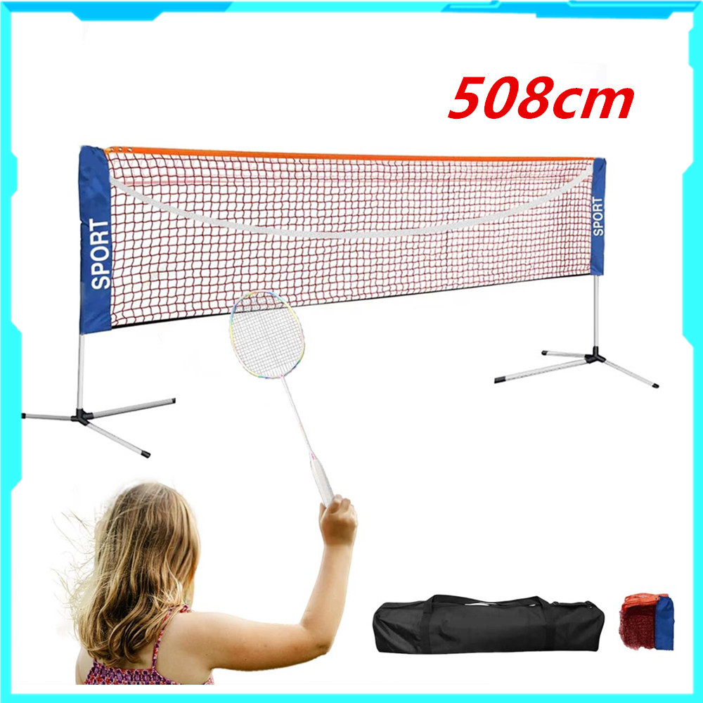 Suporte de rede de badminton de 5 m com bolsa, por