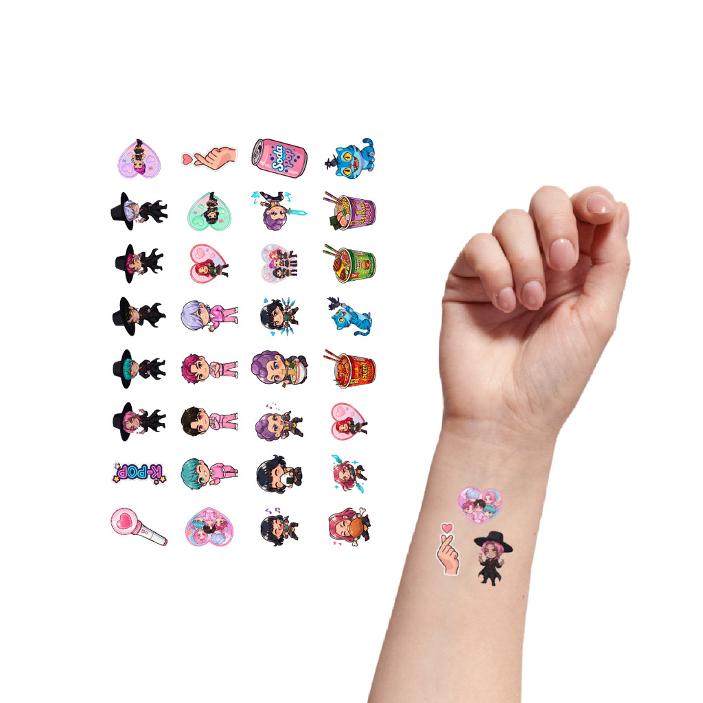 Tatuagem Temporária Infantil K-Guerreiras | Kit F