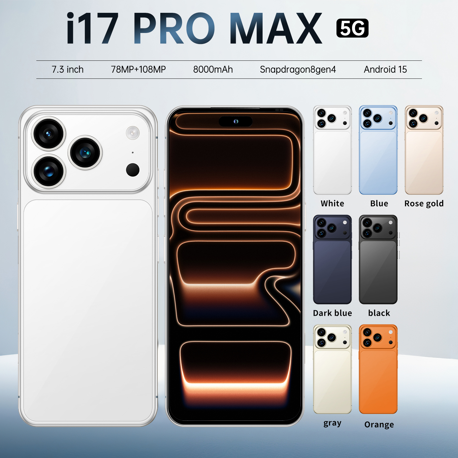 Smartphone Para Jogos I17 Pro Max 5G 6.7 Polegadas