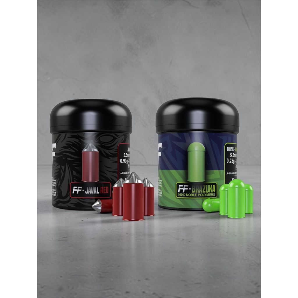 KIT 2 CX Chumbinhos FF BRAZUCA / JAVAL RED 5.5 mm 