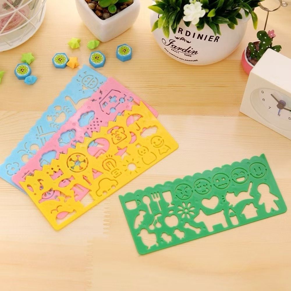 4pçs / Conjunto Réguas Criativas Para Desenho In