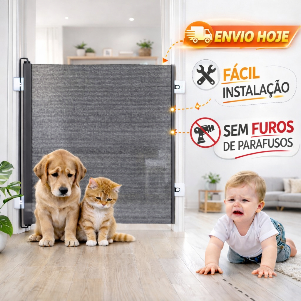 Tela Portão Barreira Separador de Proteção para