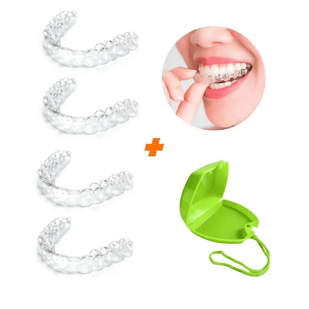 04 Placas de Silicone Moldável Aparelho Inferior 