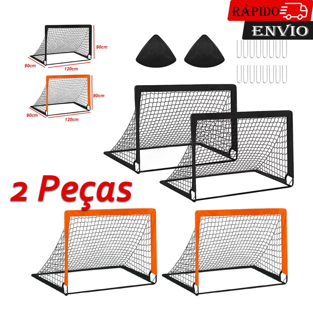 2 peças Brinquedo Futebol Kit Traves Golzinho Inf