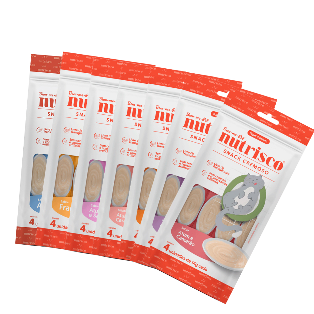 Snack Cremoso para Gatos Nutrisco Sabores Variados