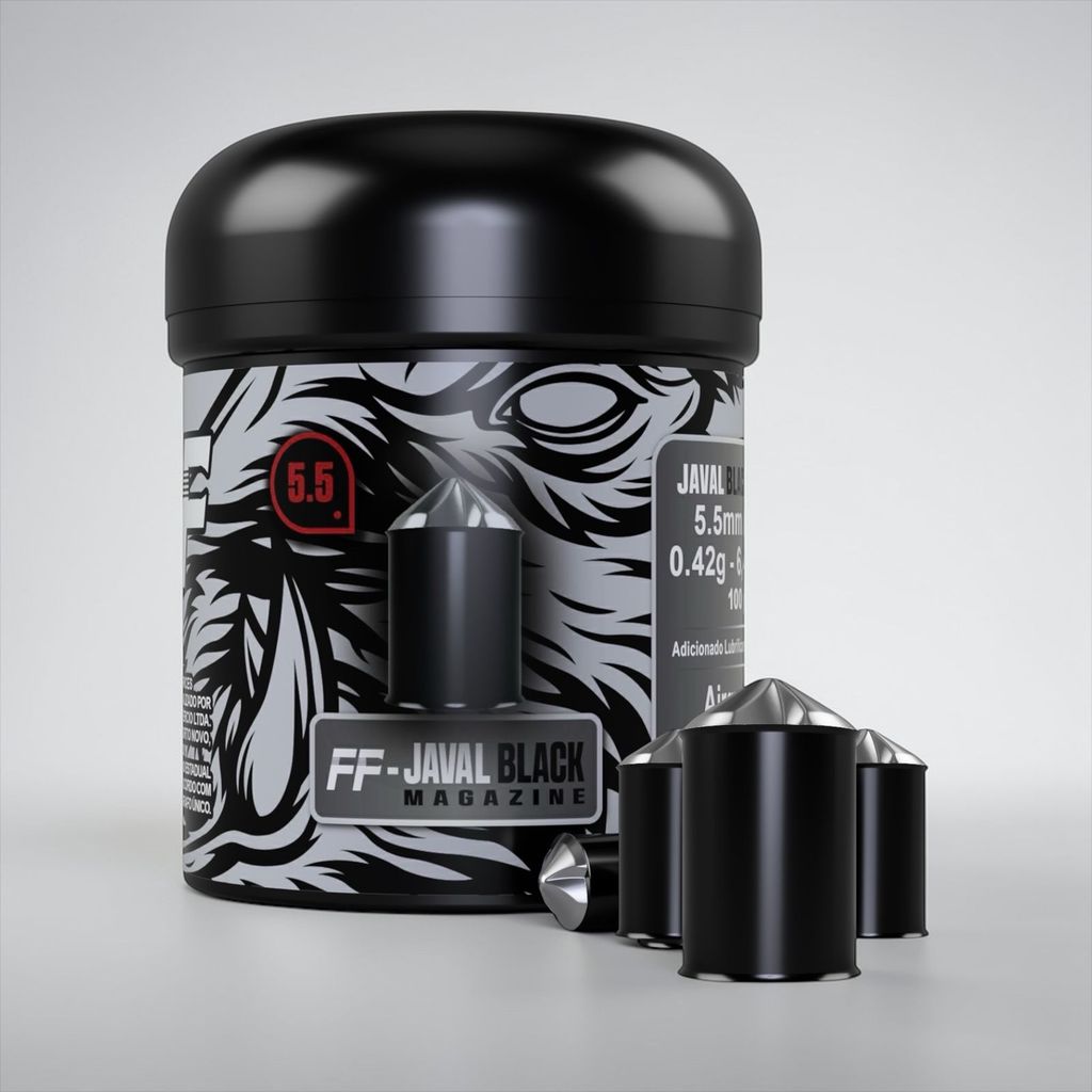 Chumbinho PROFISSIONAL  FF JAVAL BLACK 5.5 mm  Per