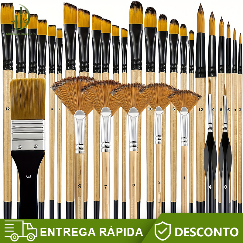 Conjunto De Pincéis De Pintura De 32 Unidades Par