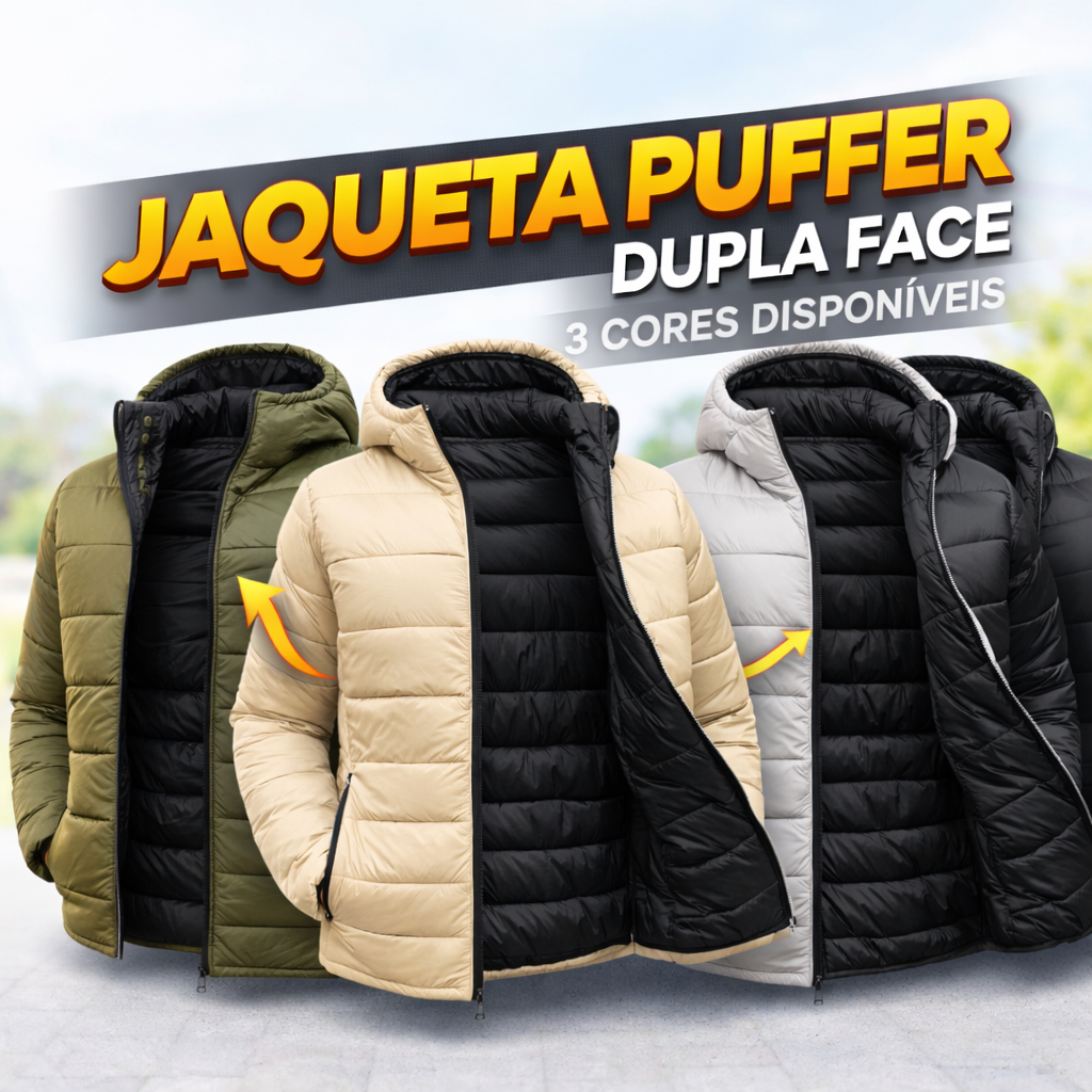 Jaqueta Puffer Dupla Face Masculina Bobojaco Imper