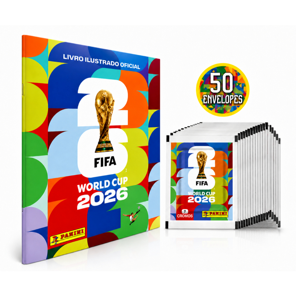 Kit Álbum Copa Do Mundo FIFA 2026 Brochura + 350 
