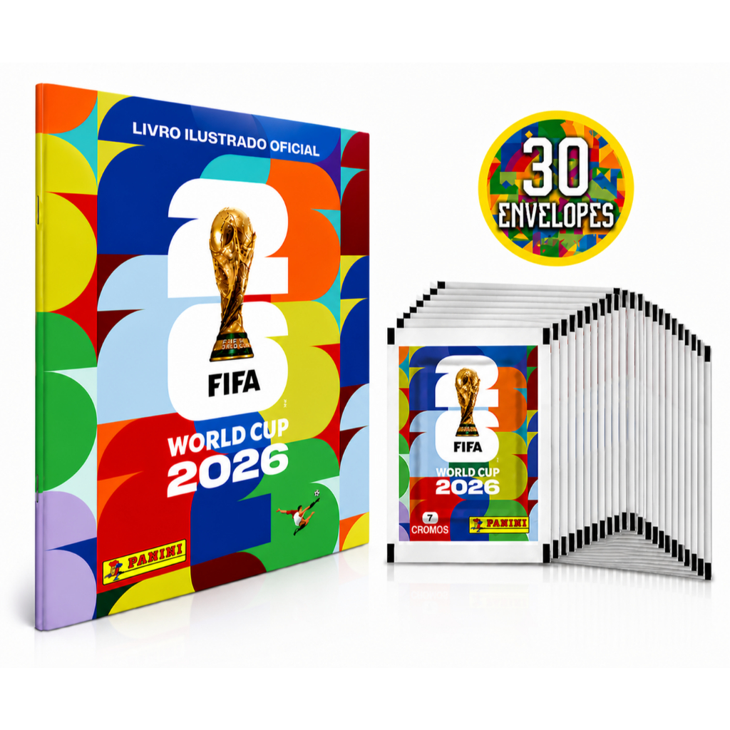 Kit Álbum Copa Do Mundo FIFA 2026 Brochura + 210 