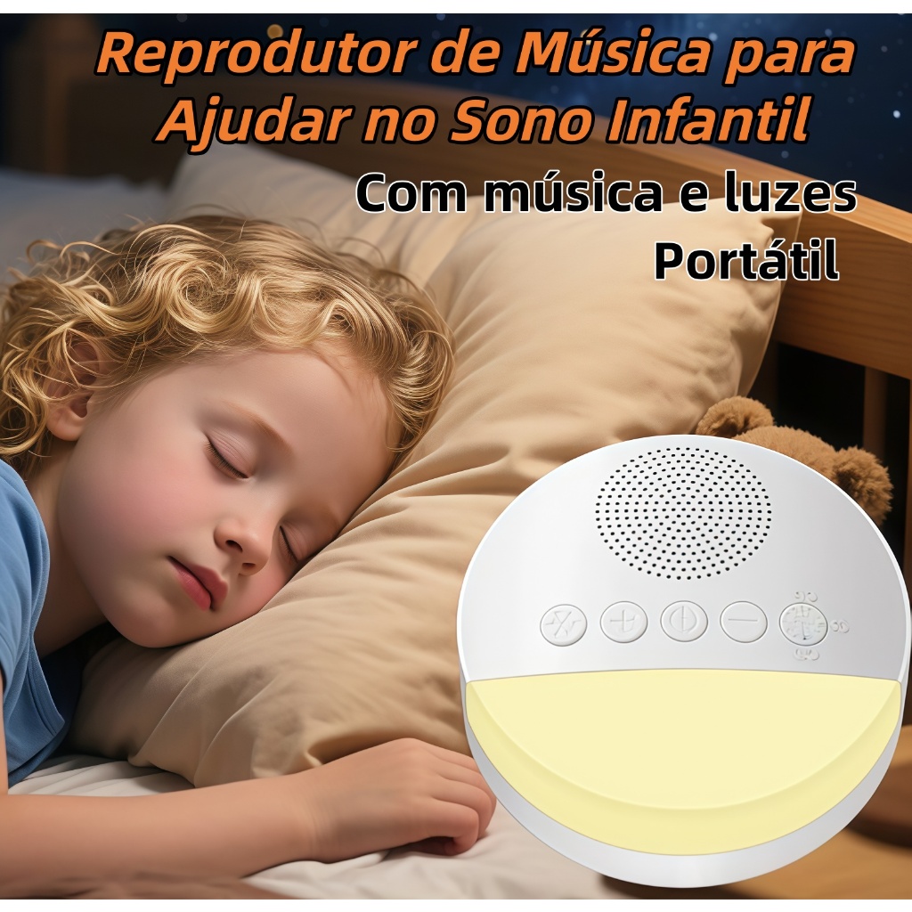 Reprodutor Portátil de Som de Sono para Crianças
