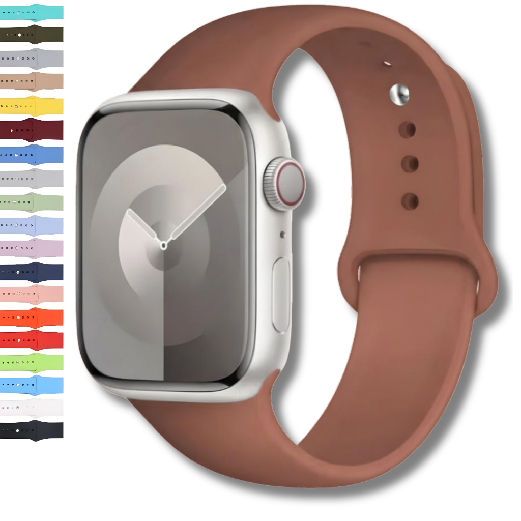 Pulseira Para Apple Watch Silicone Relógio Microw