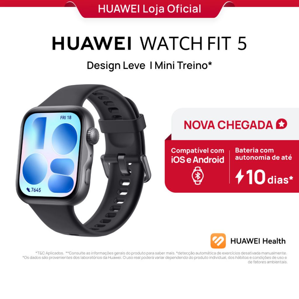 HUAWEI WATCH FIT 5 | Smartwatch Relogio | AMOLED d