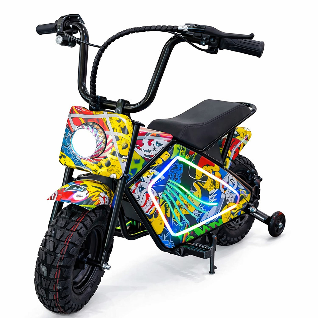 Mini Moto Elétrica 6,5 300w 60kg 21km/h Com Led F