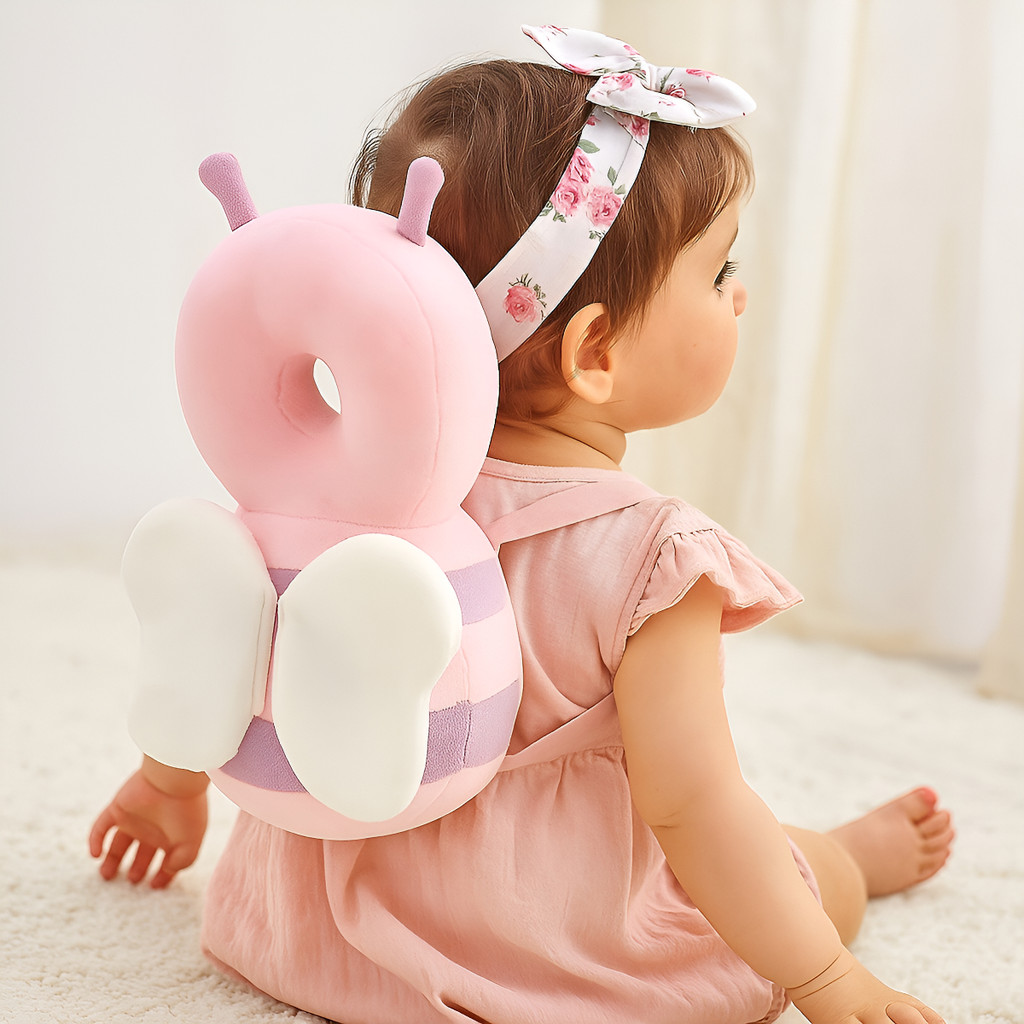 Mochila Proteção Cabeça Costas De Bebê Animais
