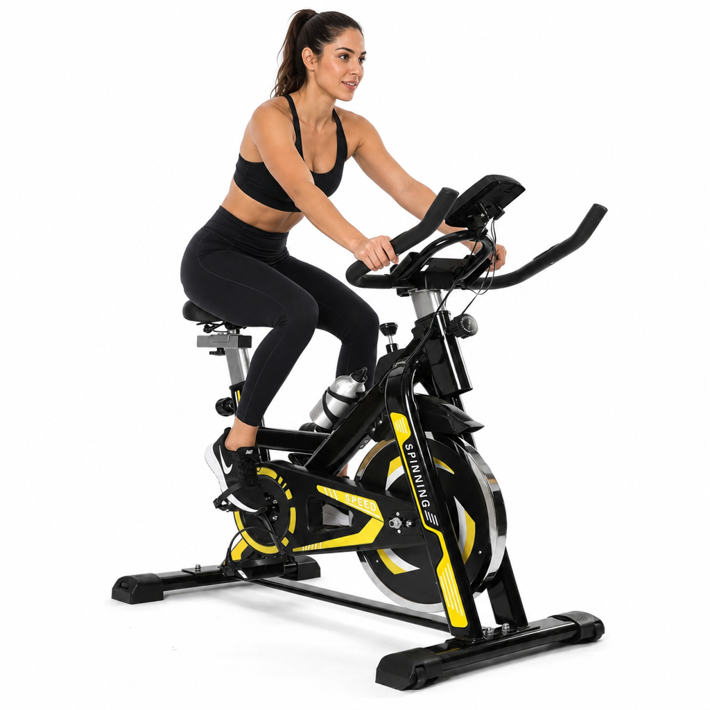 Bicicleta Bike Ergometrica Spinning Com Roda De In