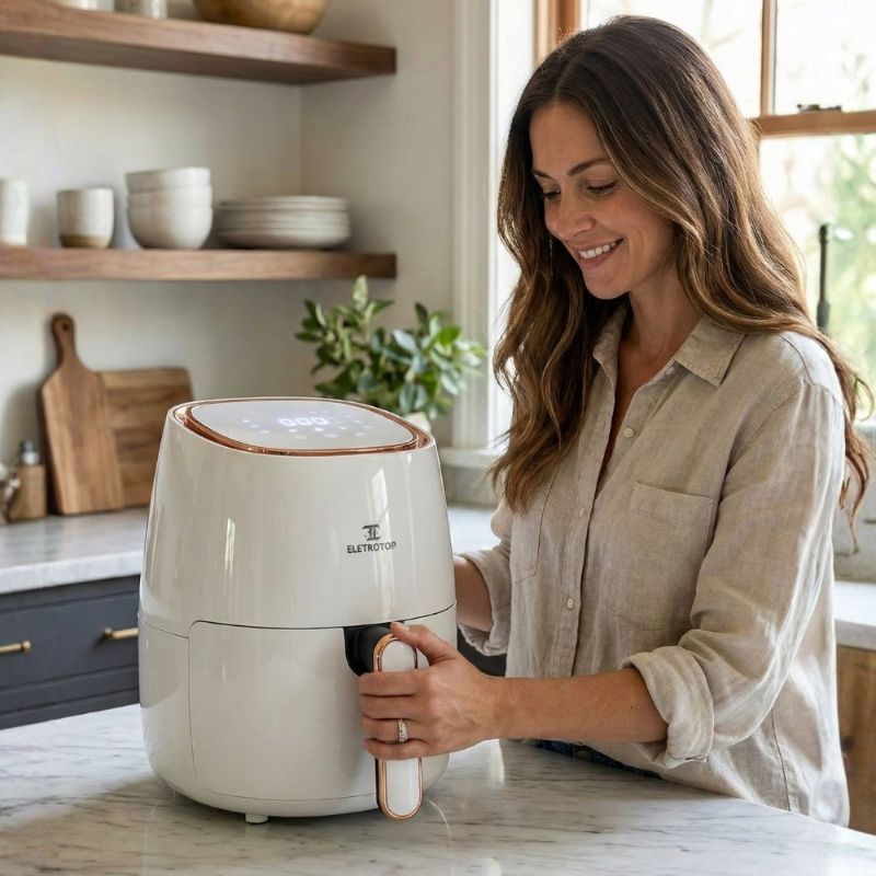 Air Fryer Eletrotop 4.5L Painel Digital 110V ̵