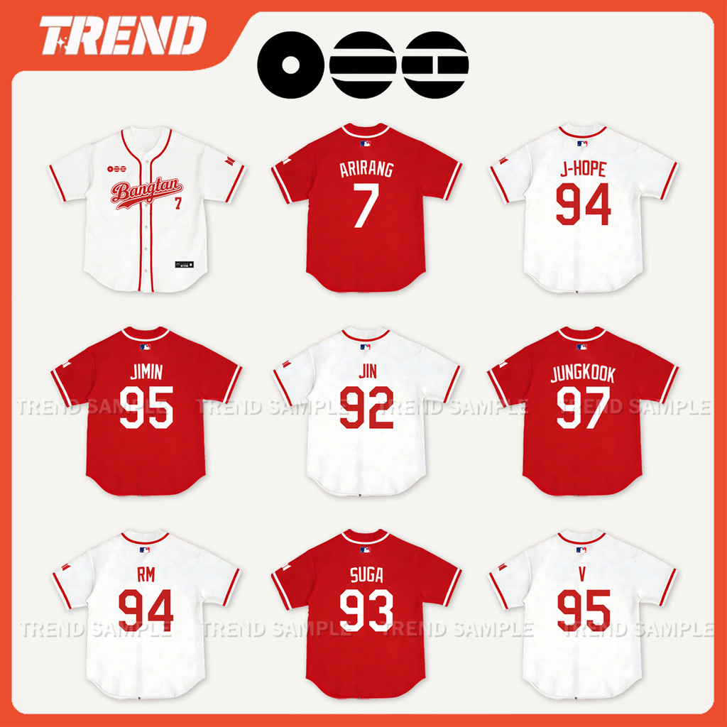2026 BANGTAN ARIRANG TOUR COMBACK Merch Jersey Cam