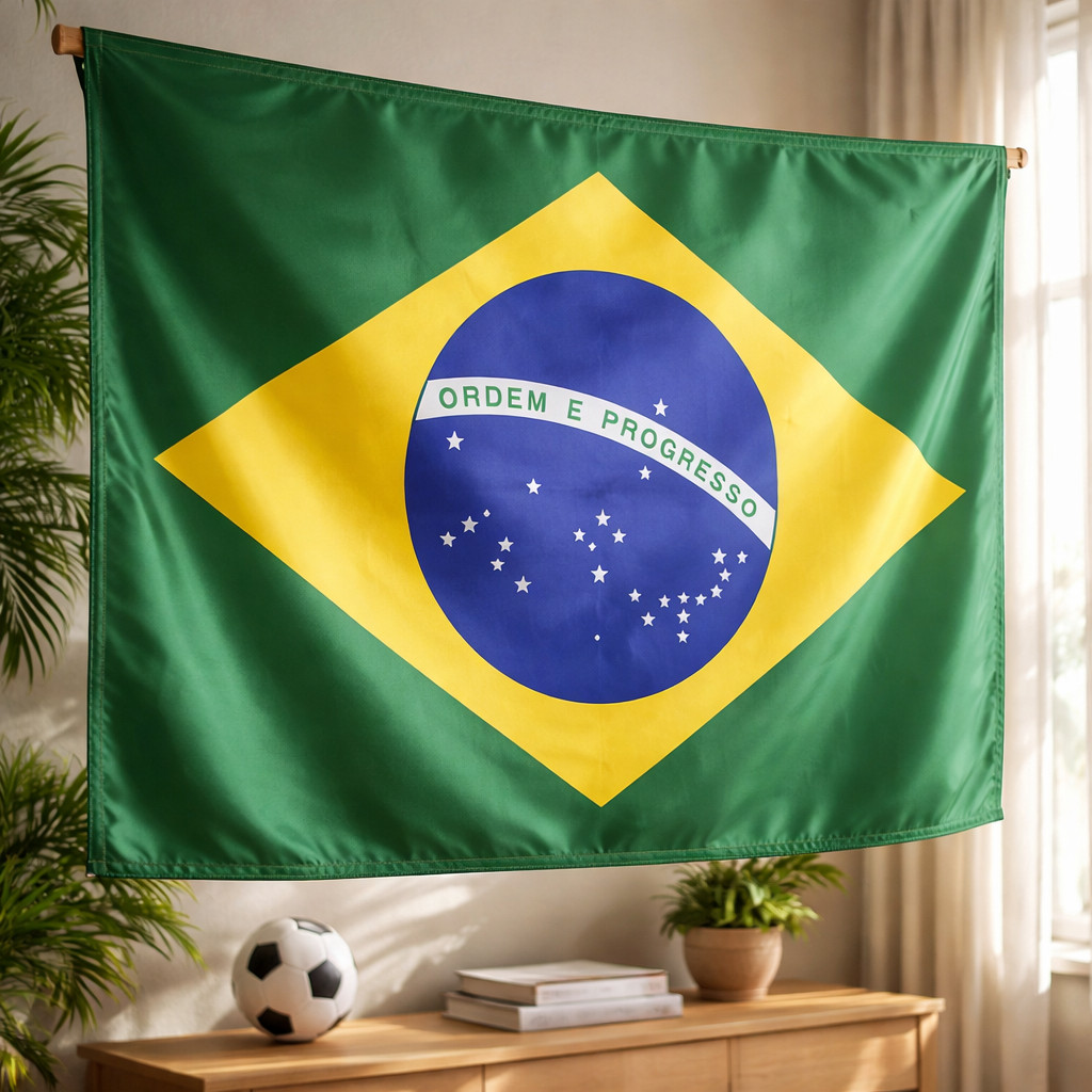 Bandeira Grande Do Brasil 180cm X 120cm Para Copa 