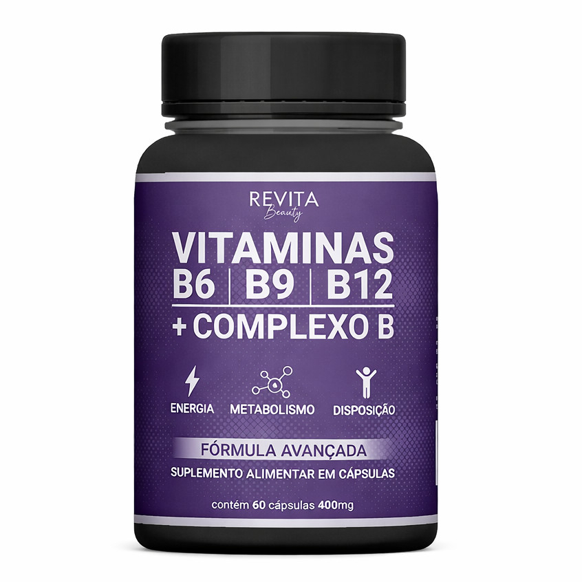 Complexo B Vitaminas B6 | B9 | B12 Forma Ativa B6 