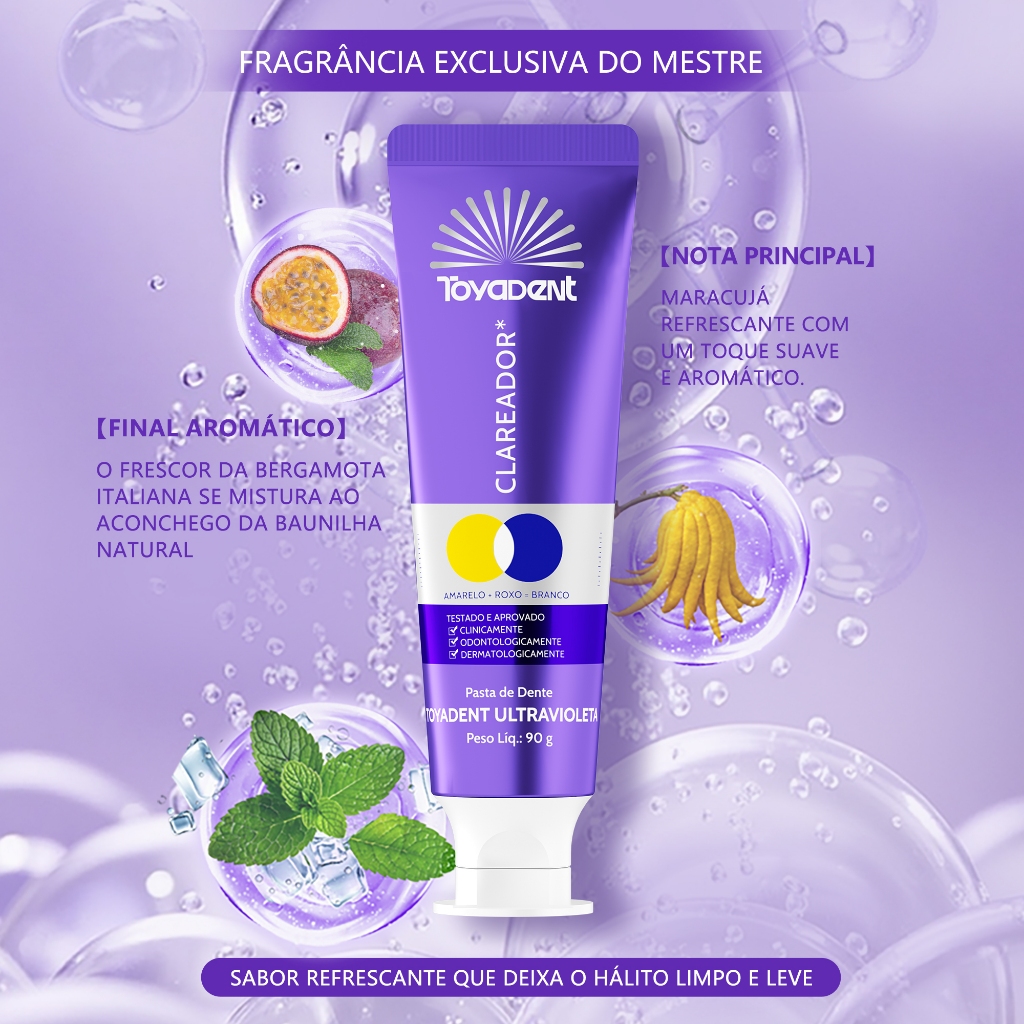 Pasta de dente TOYADENT | Flúor roxo do reparo da