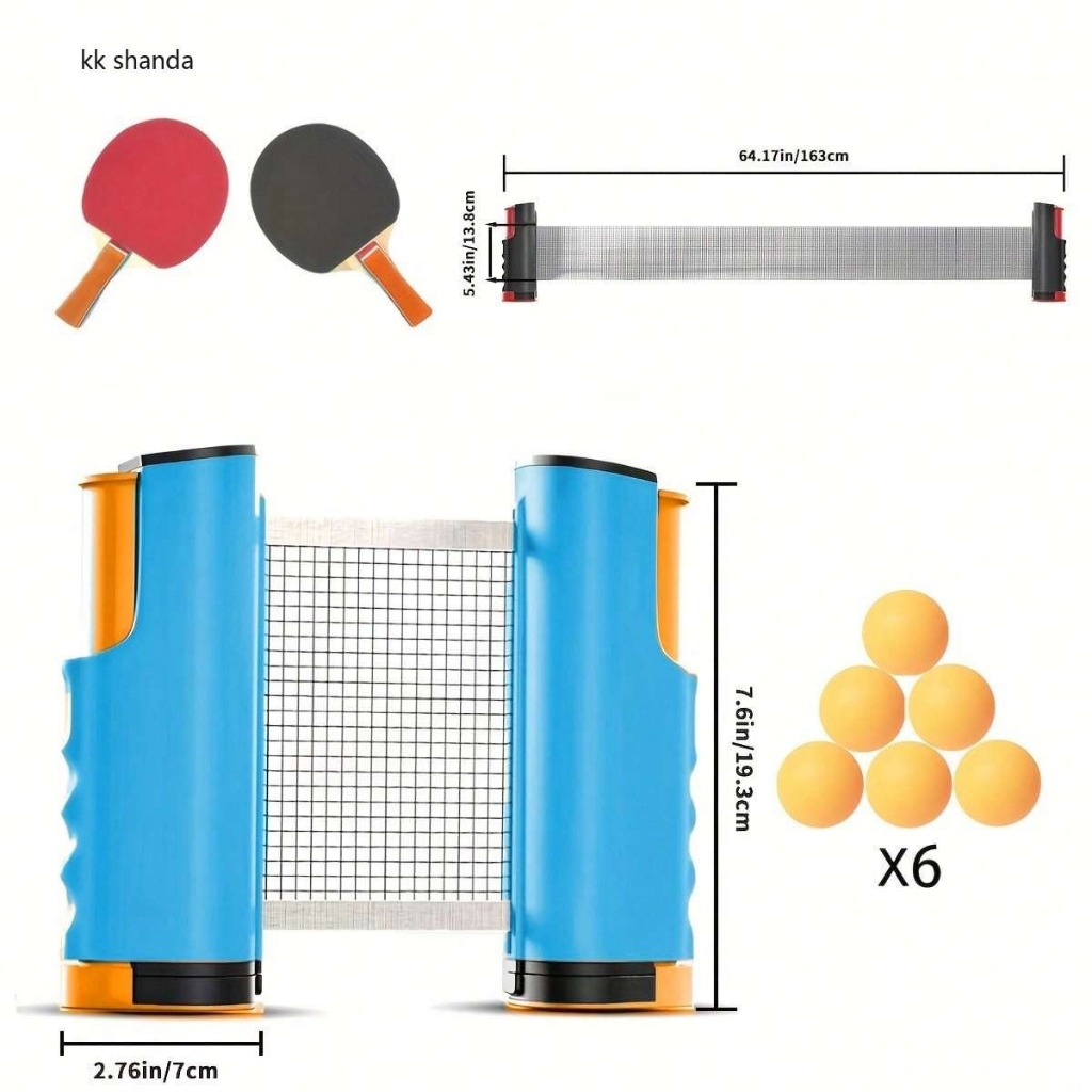 1 Conjunto – 1 Rede Preta + 2 Raquetes Com A