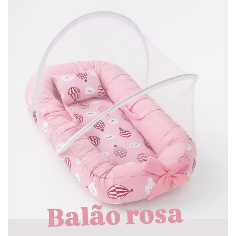 Ninho redutor para bebe com o mosquiteiro branco
