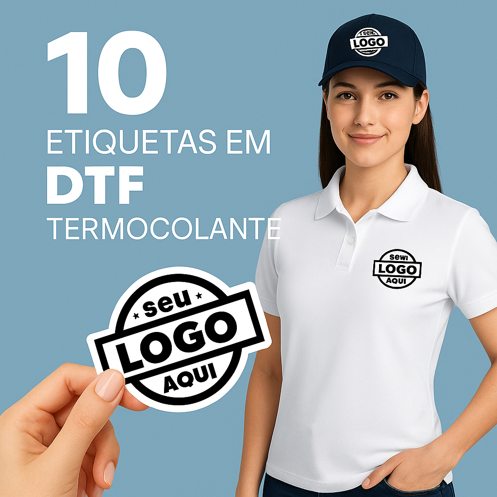 Etiquetas Personalizada Para Roupas DTF Logo Marca