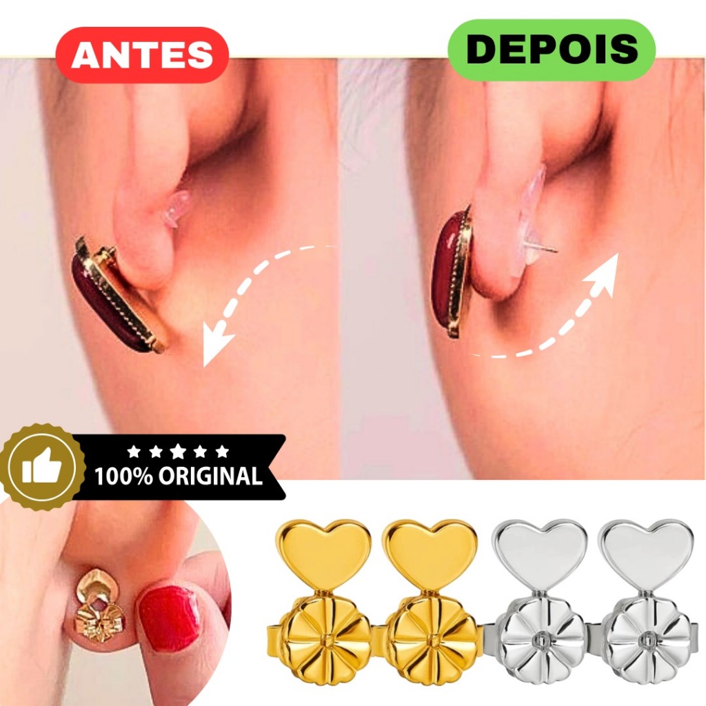 Kit Tarraxas Mágicas Sustentação Arruma Brincos