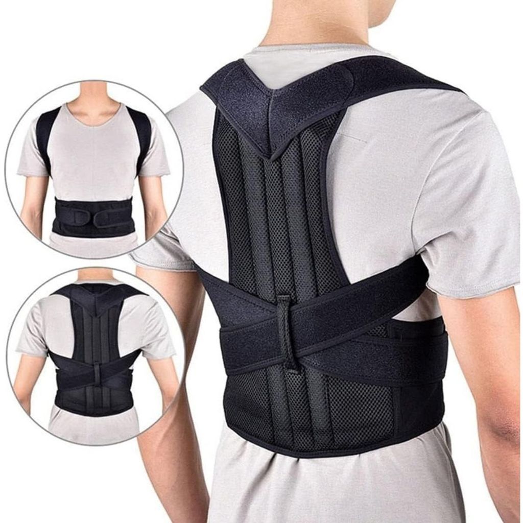 Corretor Postural Unissex Ajustável Cinta Para Co