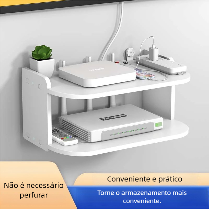 Prateleira MDF Para Roteador Aparelho de TV Modem 