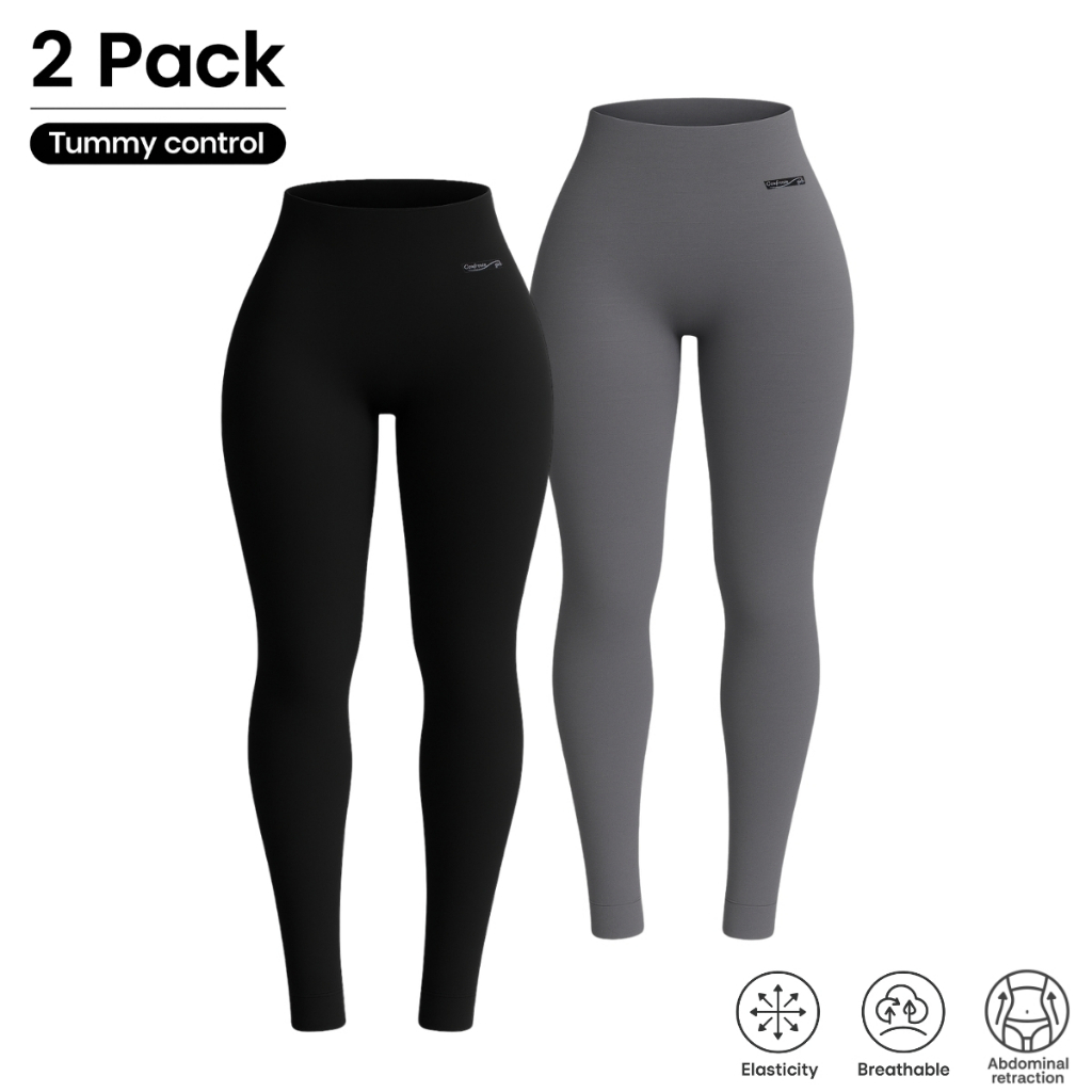 Kit 2 Calças Leggings Cintura Alta e Modeladora Z