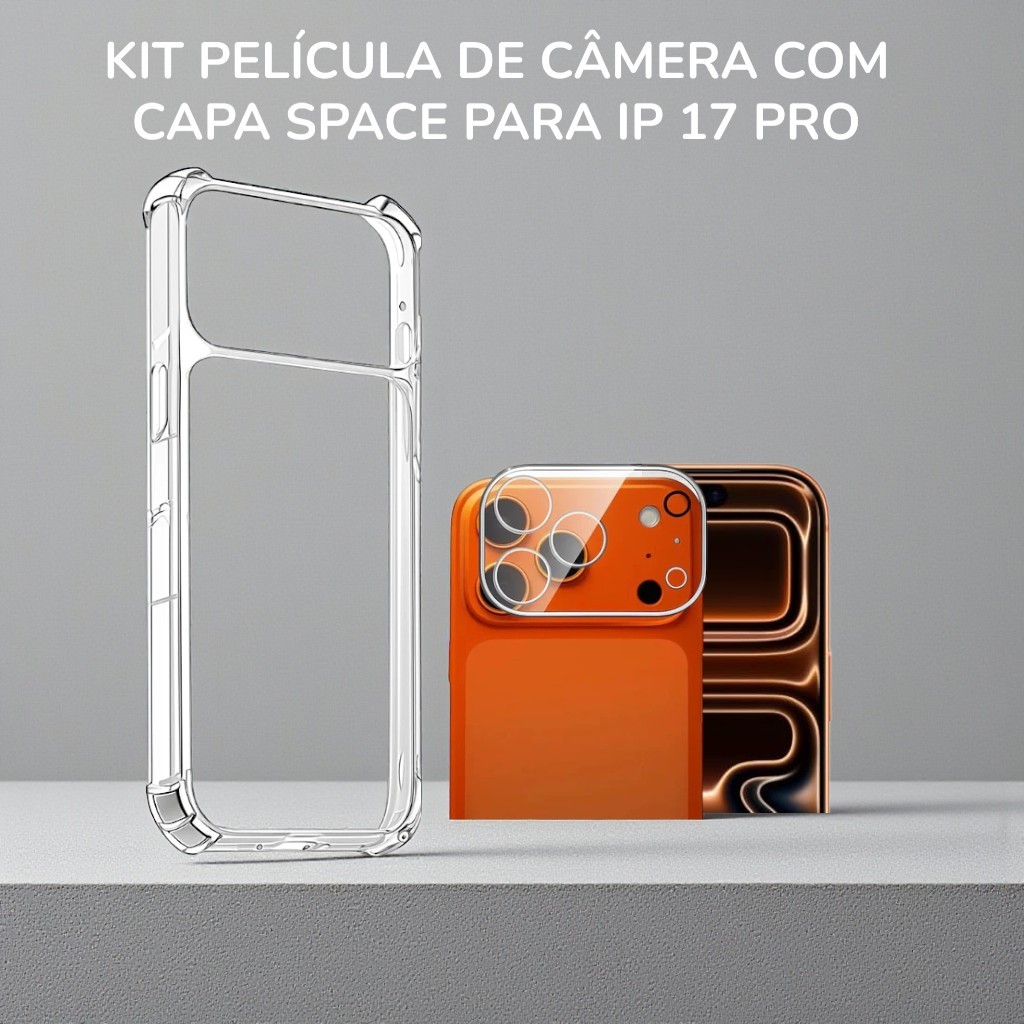 Kit Capa Transparente Com Película Protetora De C