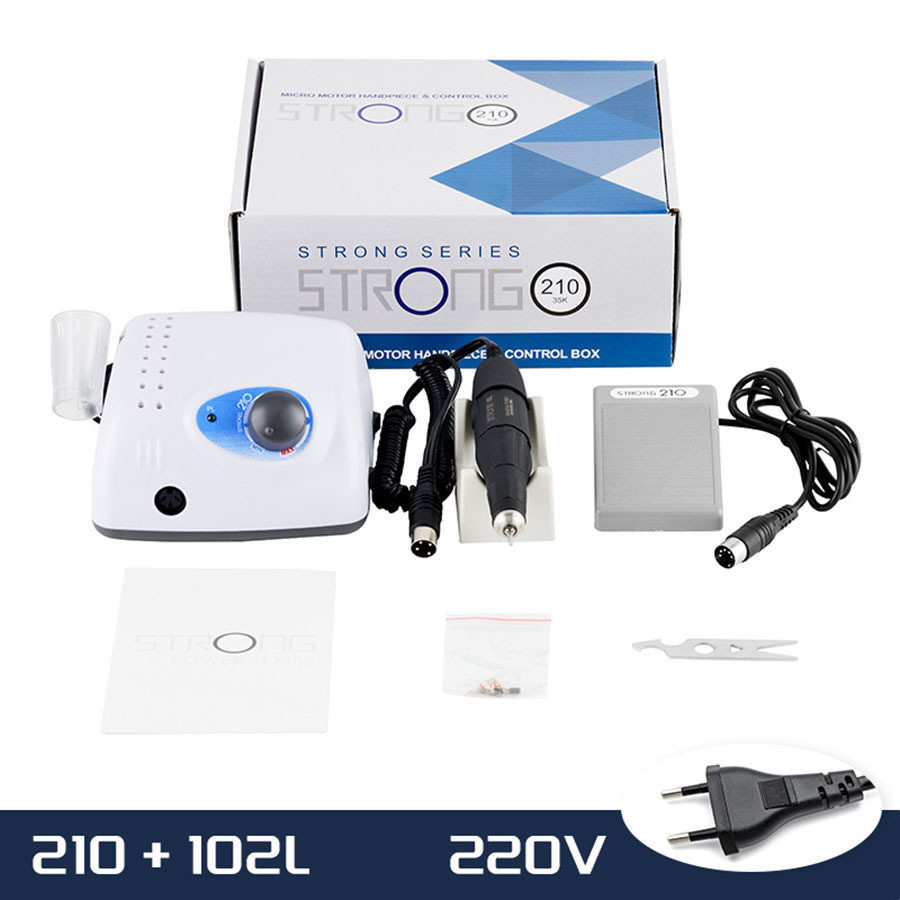 Micro Motor Strong 210 40.000rpm  65w Vire Com A C