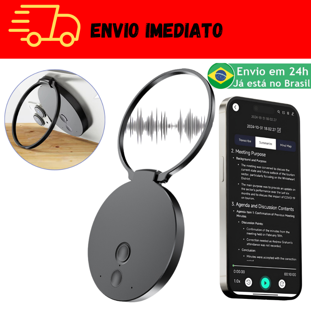 Gravador Com IA: Transcrição Voz Inteligente Est
