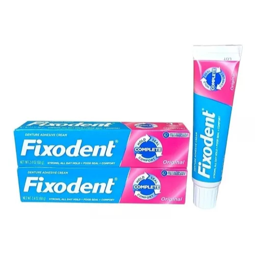 2 Tubos Fixodent Original Creme Fixador de Prótes