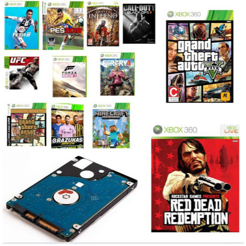 HD 160 GB COM JOGOS PERSONALIZADOS PARA XBOX 360 T
