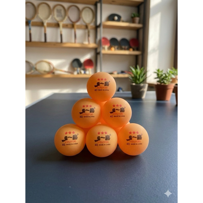 kit 6 bolinhas tênis de mesa (ping pong) 3 estrel