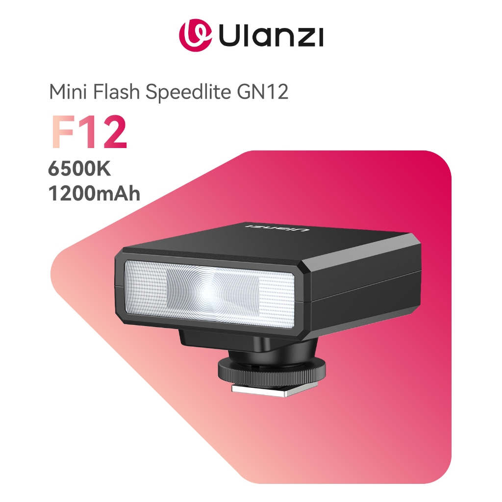 Ulanzi F12 Mini Flash Speedlite, Portátil e Recar