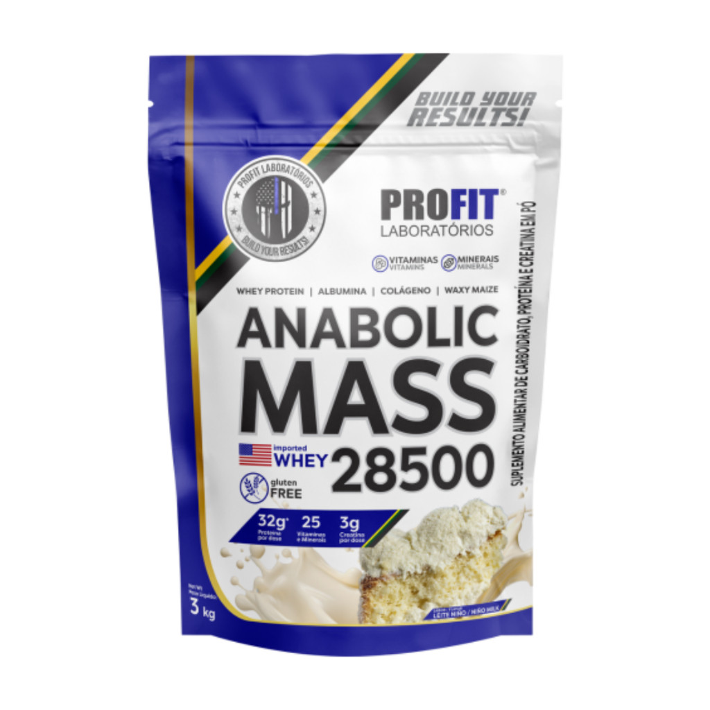 Anabolic Mass 28500 Profit 3Kg Hipercalórico Para