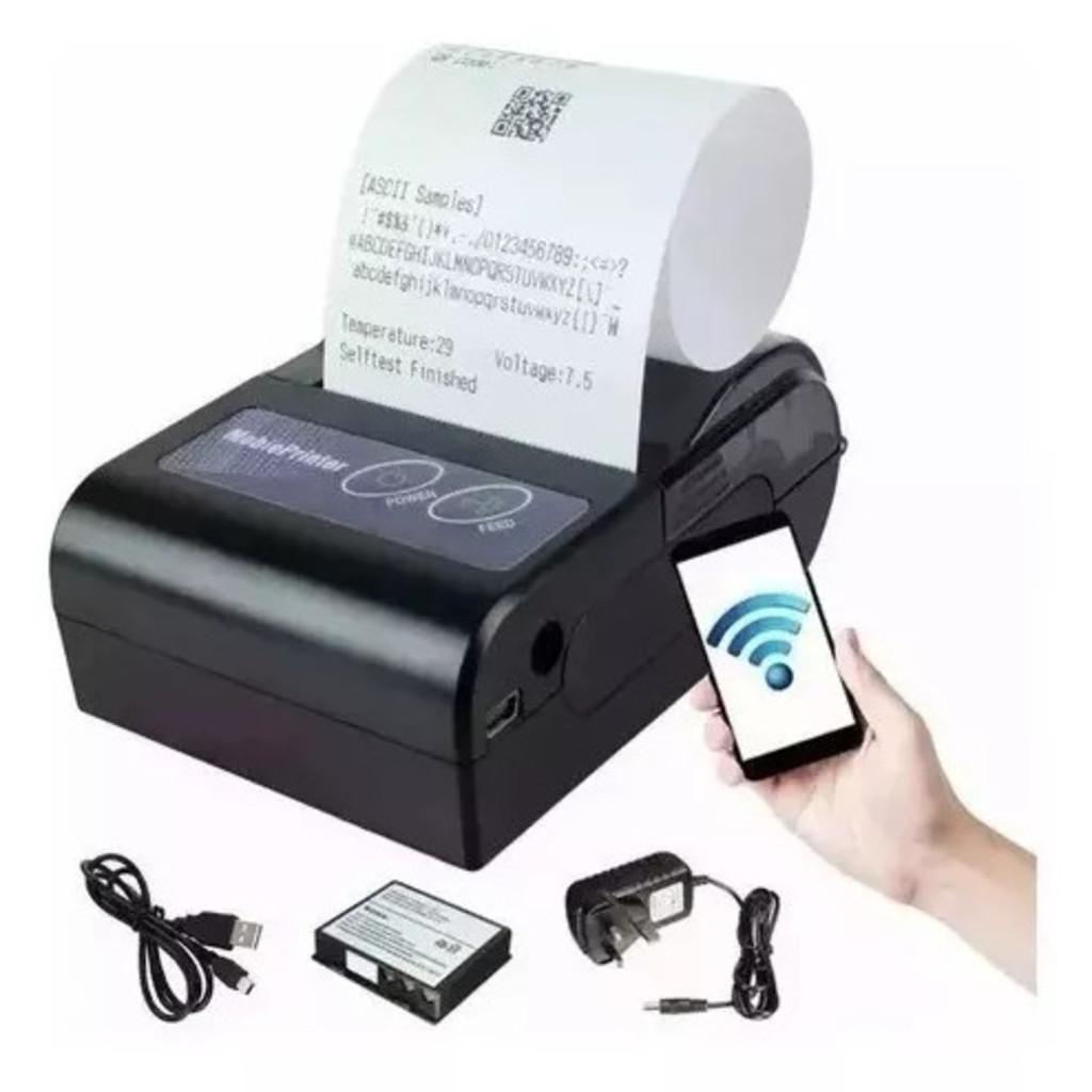 Mini Impressora Via Bluetooth Portátil Térmica 5