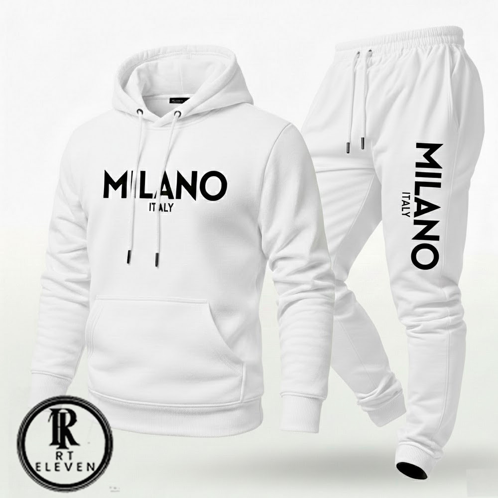 Conjunto Moletom Unissex Estampado Milano Italy Ca