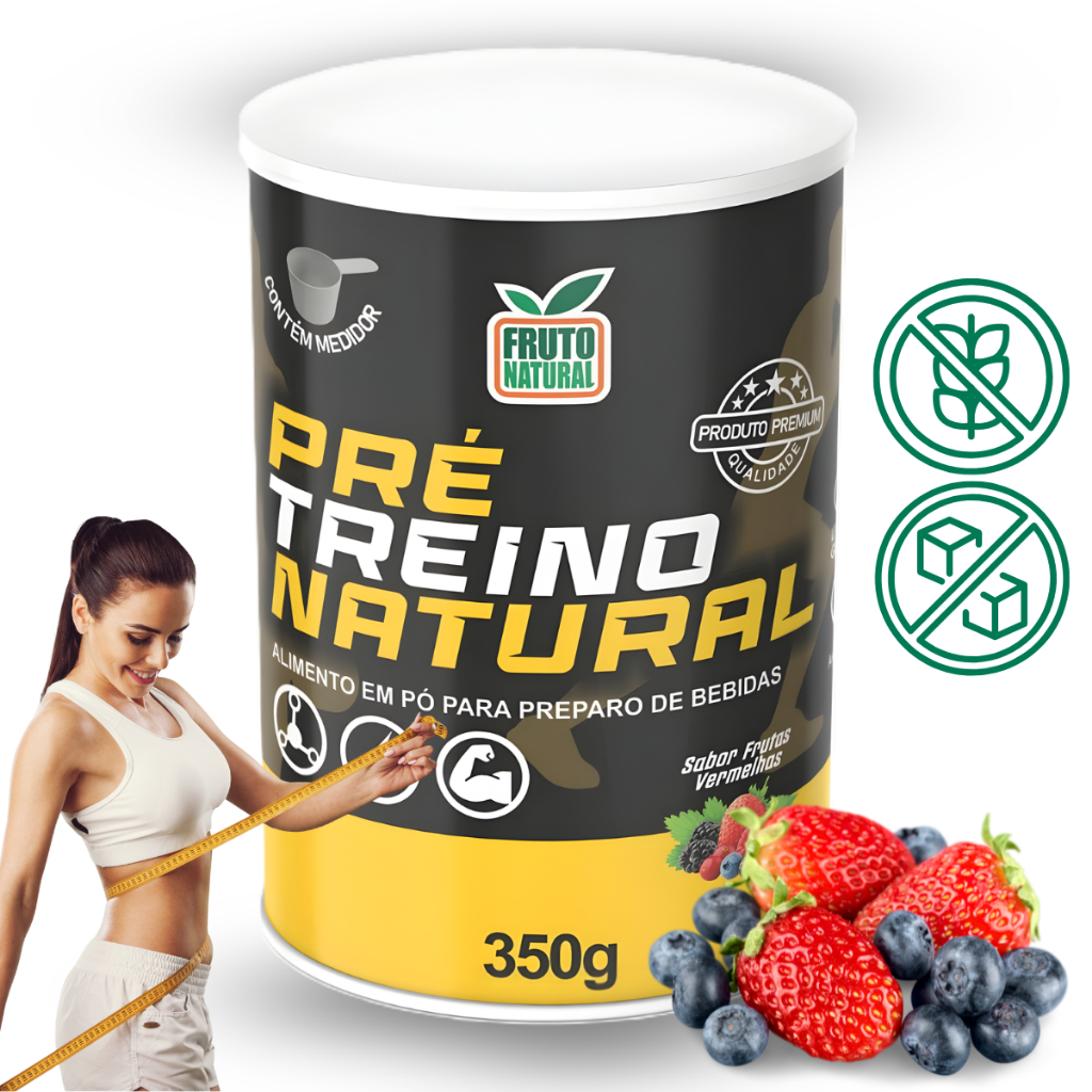 Pré Treino Natural Energia e Foco Suplemento Func