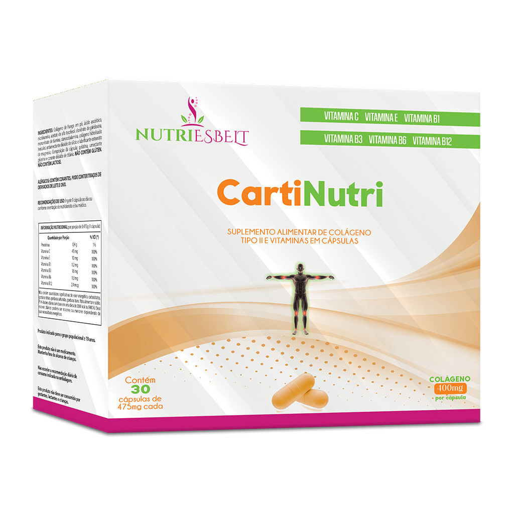 CartiNutri 30 cápsulas NutriEsbelt (Colágeno Tip